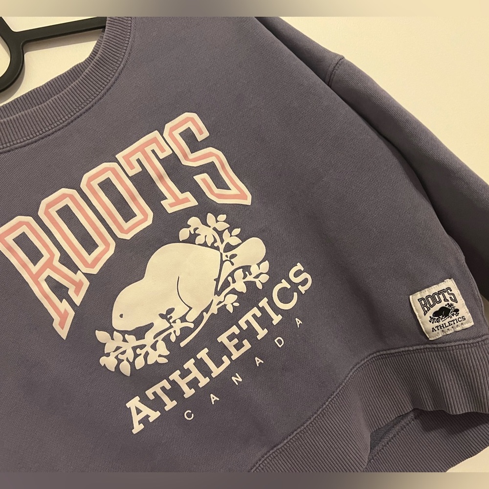 Roots cropped crew neck
